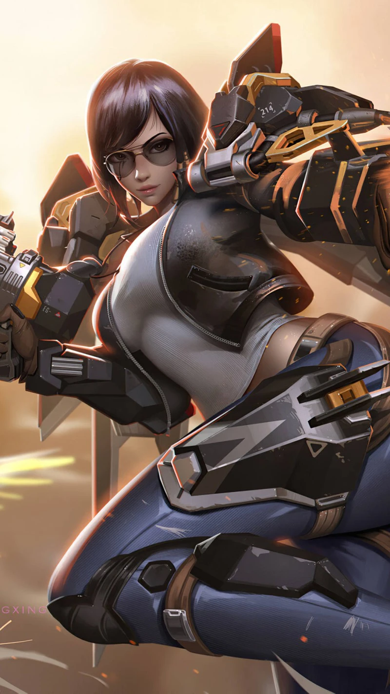 Overwatch: Mech-Equipped Agent 4K Mobile Wallpaper