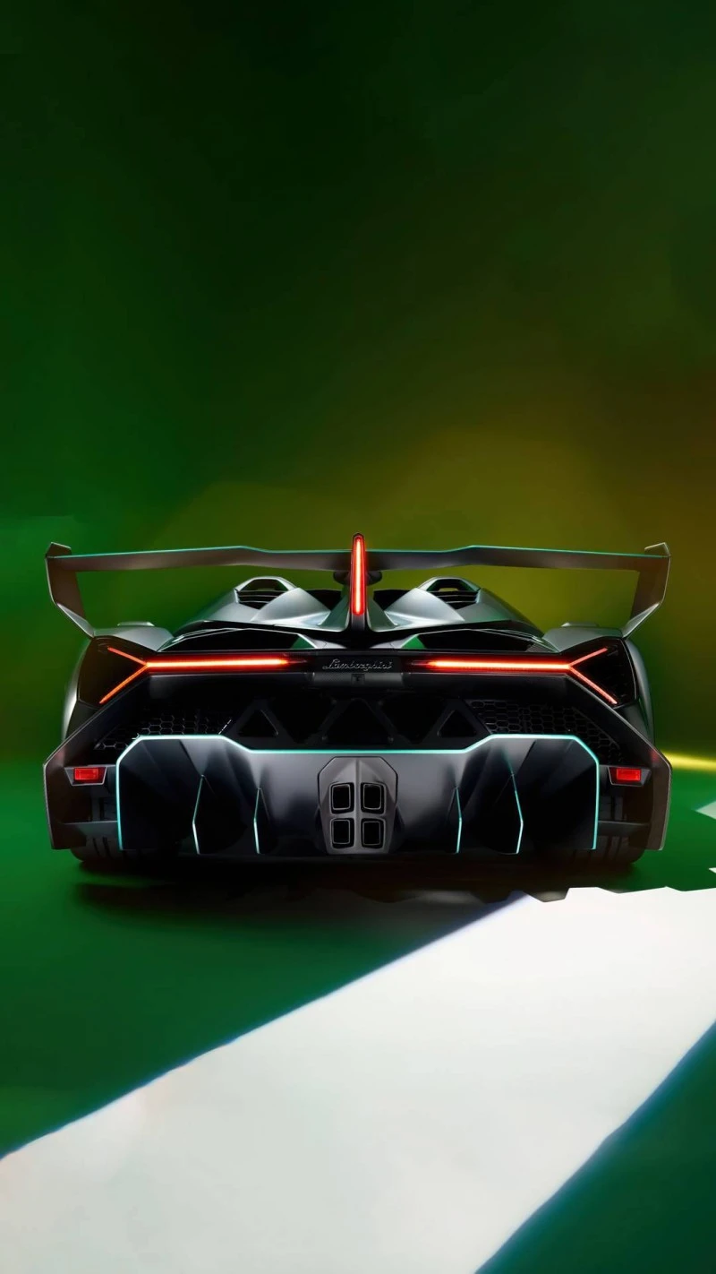 Lamborghini Centenario Rear View 4K Mobile Wallpaper