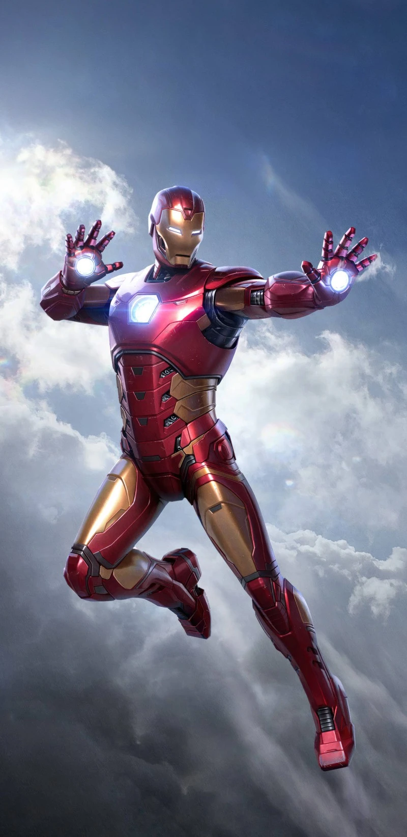 Iron Man in Flight 4K Mobile Wallpaper
