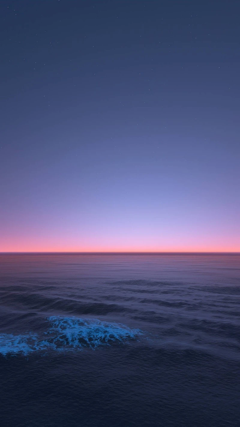 Tranquil Sunset at Sea 4K Mobile Wallpaper