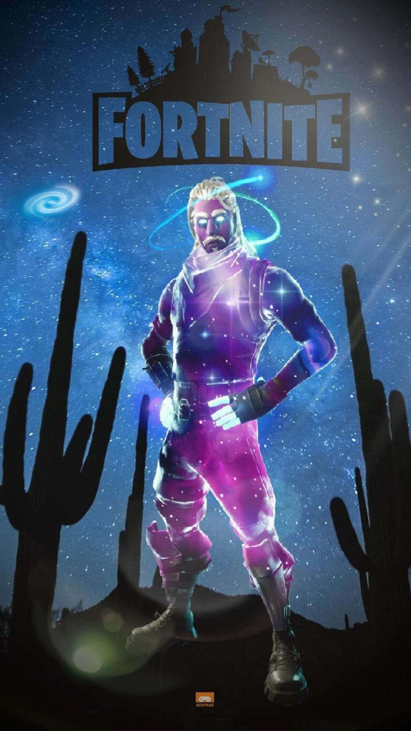 Fortnite Galaxy Skin 4K Mobile Wallpaper