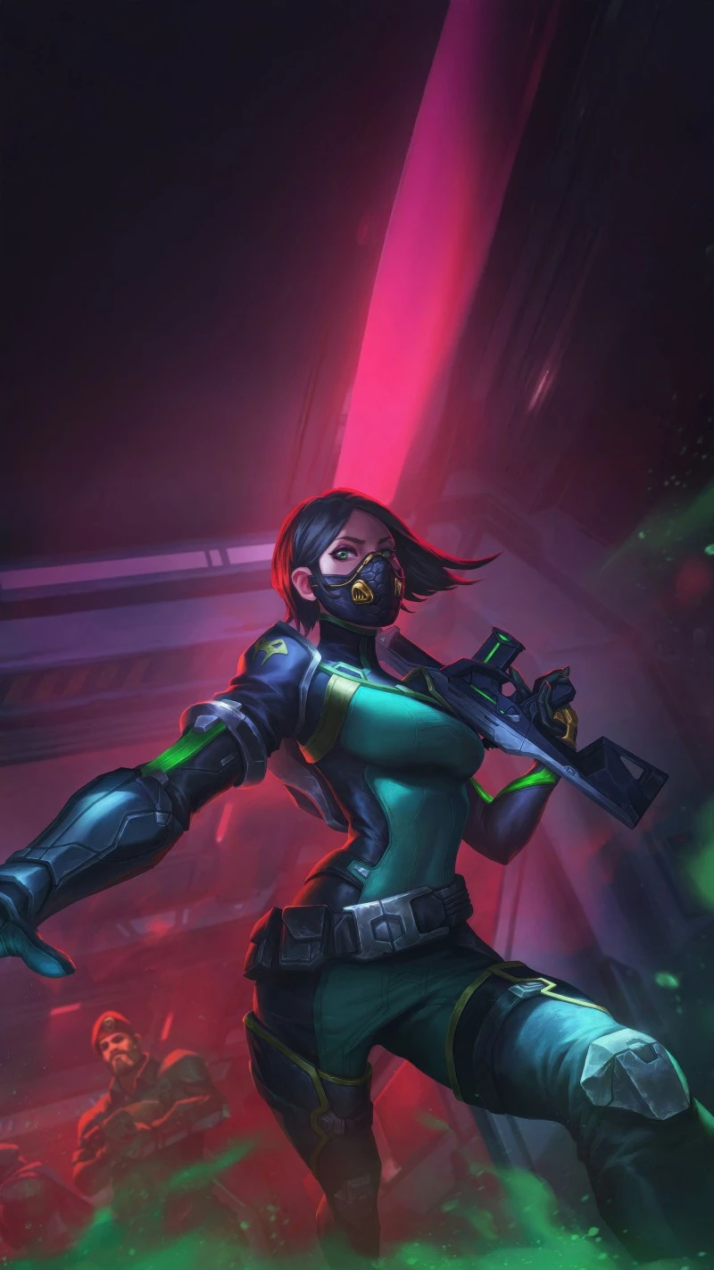 Rising Dark Green Viper Game Character Wallpaper 4K Mobile Wallpaper