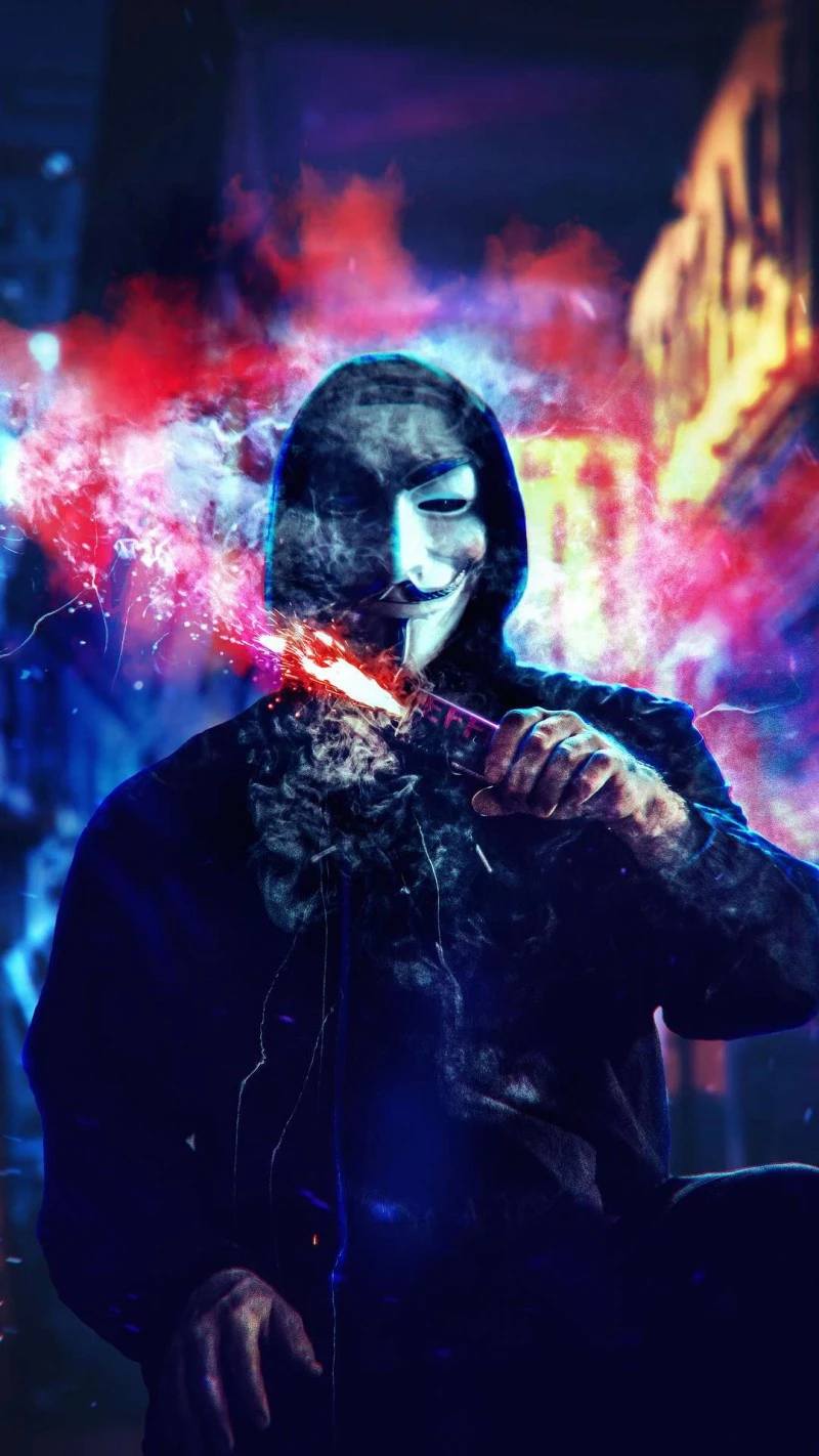 Anonymous Unleashed 4K Mobile Wallpaper