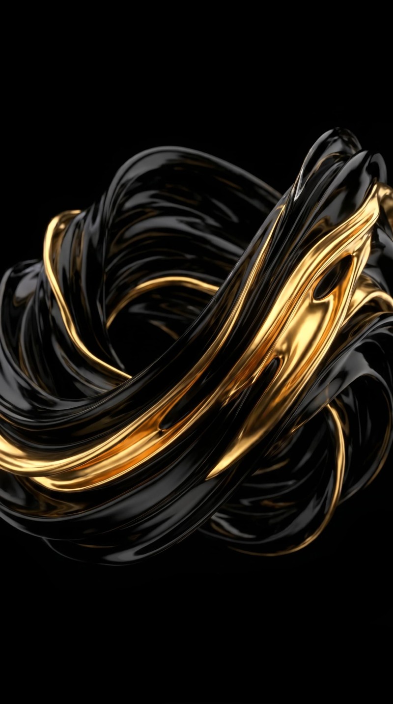 Dark Abstract Organic 3D Sculpture AMOLED Wallpaper for Mobile 4K X Wallpaper