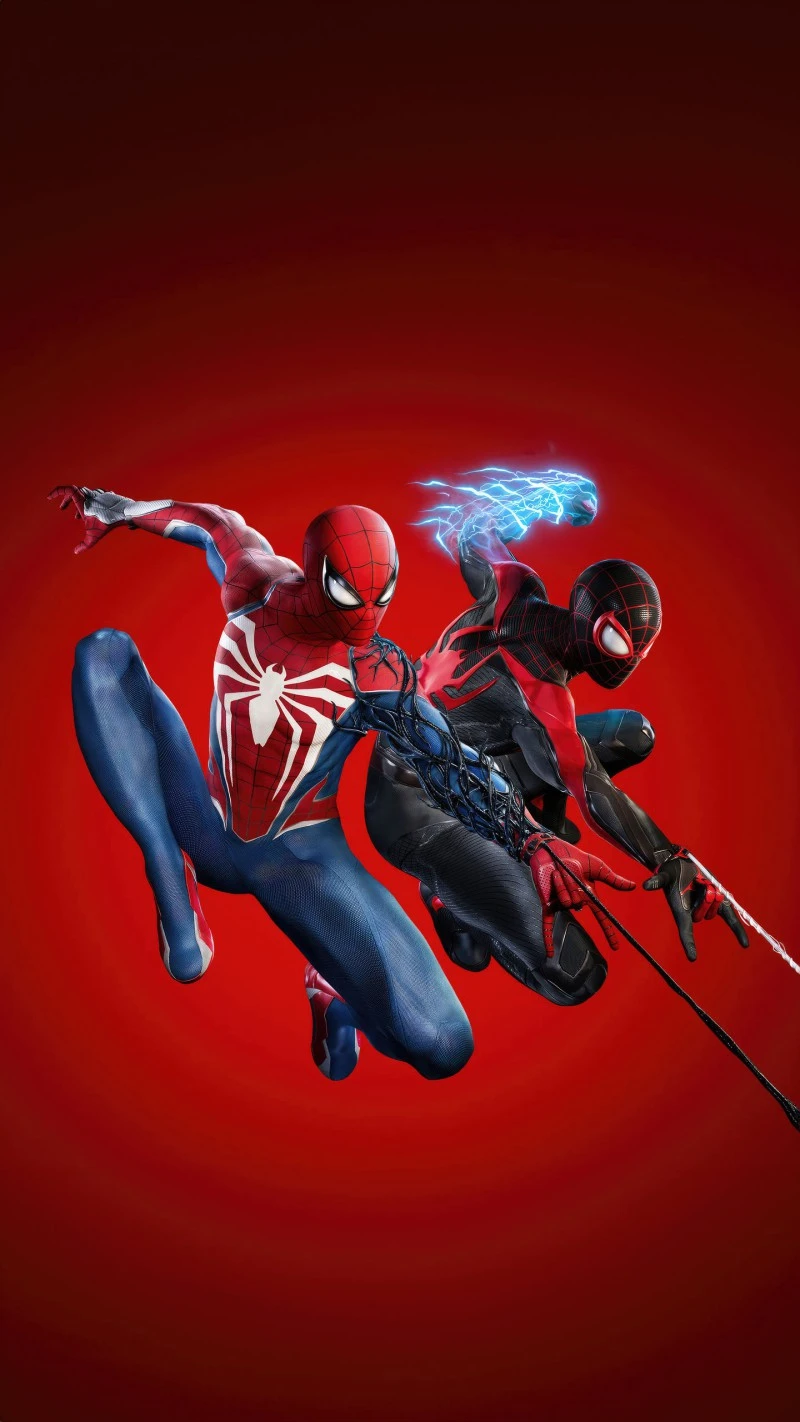 Spider-Man and Miles Morales 4K Mobile Wallpaper