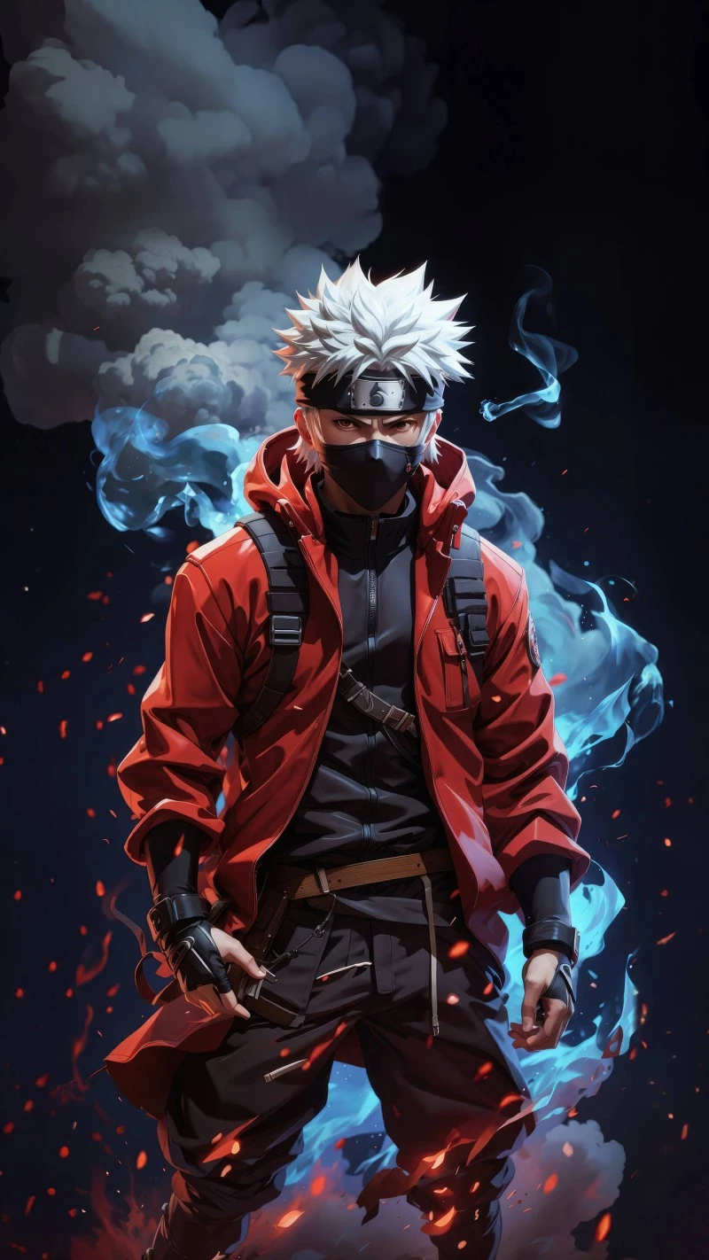 Modern Kakashi 4K Mobile Wallpaper