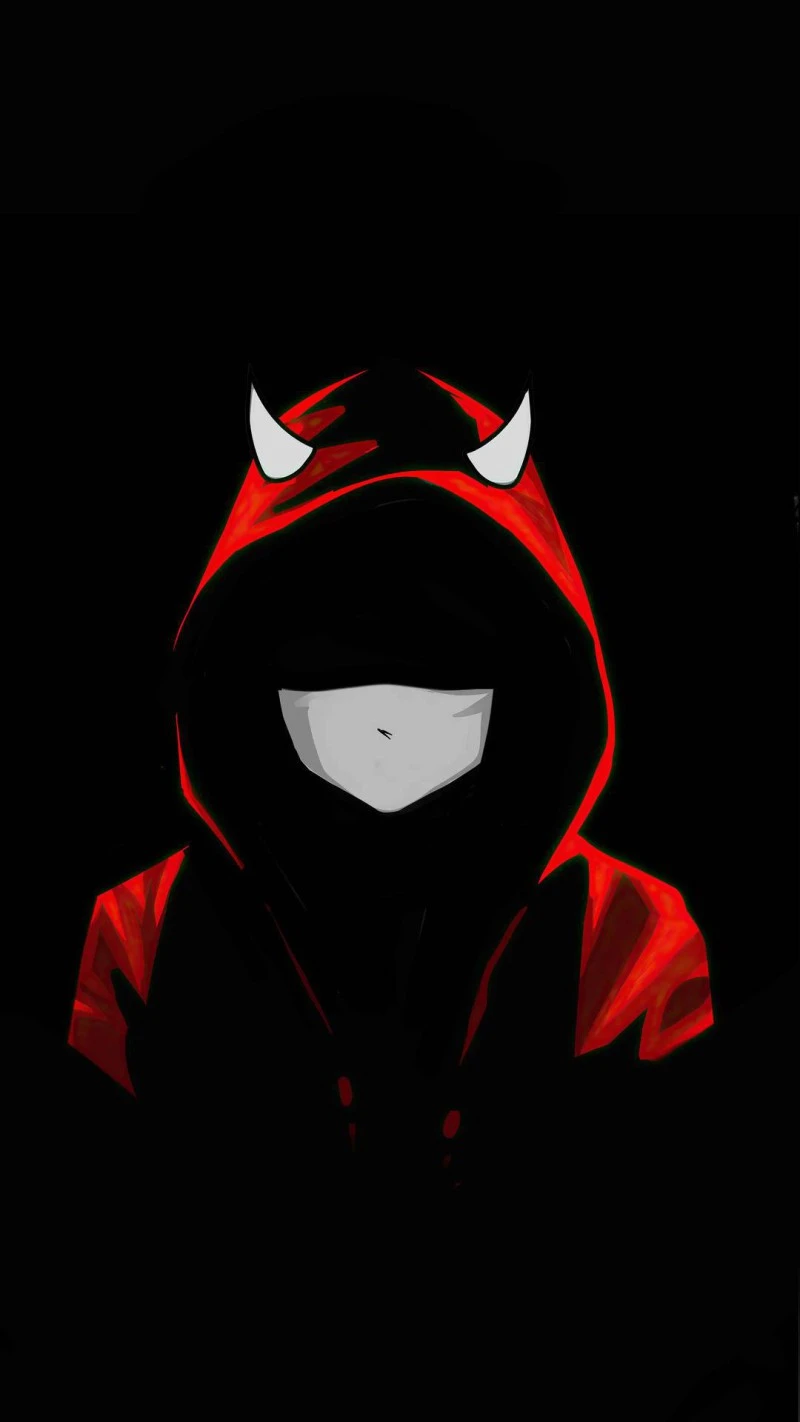 Devilish Hoodie 4K Mobile Wallpaper