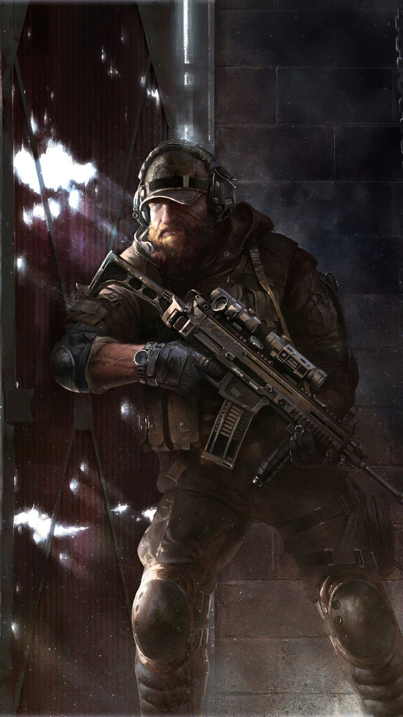 Urban Warfare Operator 4K Mobile Wallpaper