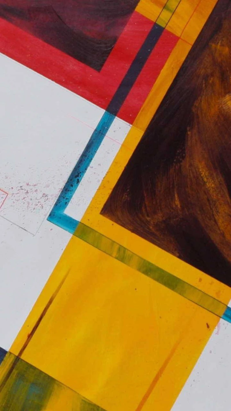 Geometric Abstract Painting 4K Mobile Wallpaper