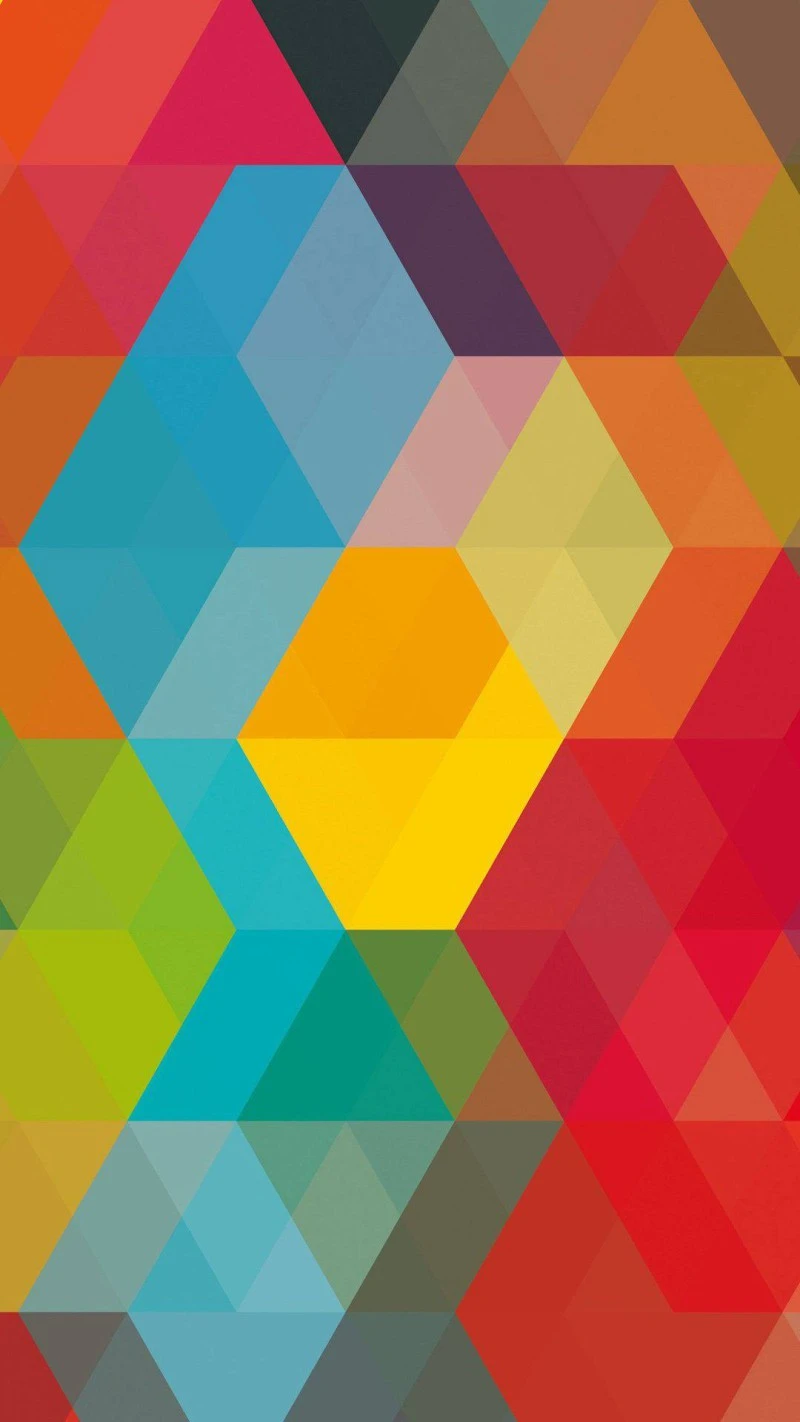 Polygonal Spectrum 4K Mobile Wallpaper
