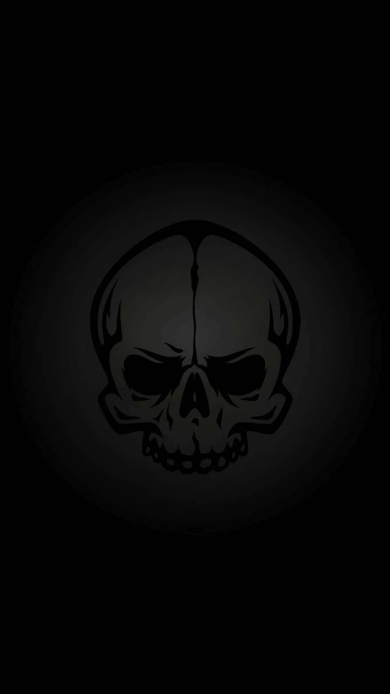 Dark Skull 4K Mobile Wallpaper