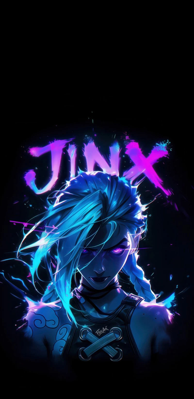 Jinx - Arcane Portrait 4K Mobile Wallpaper