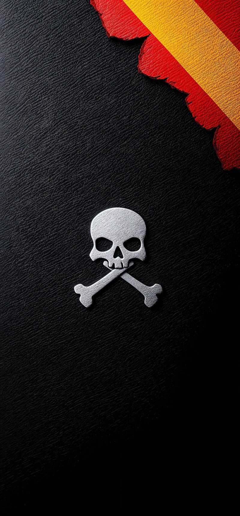 Dark Skull and Crossbones Symbol Wallpaper 4K Crossbones Wallpaper