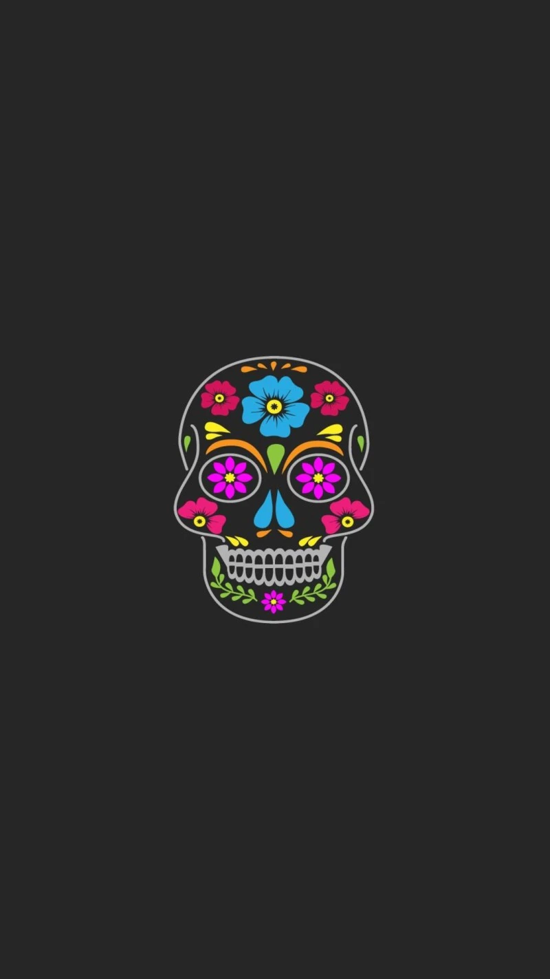 Sugar Skull 4K Mobile Wallpaper