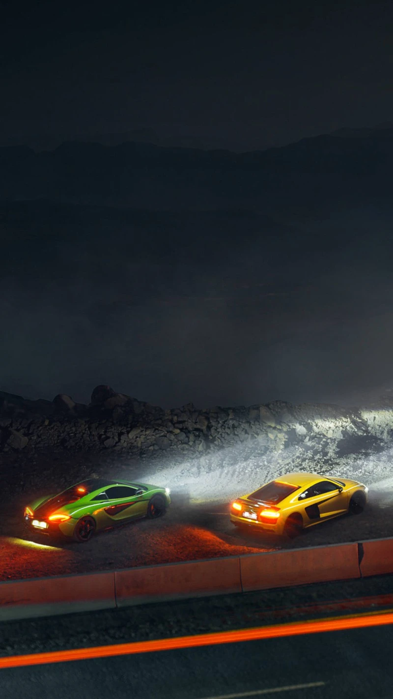 Night Race 4K Mobile Wallpaper
