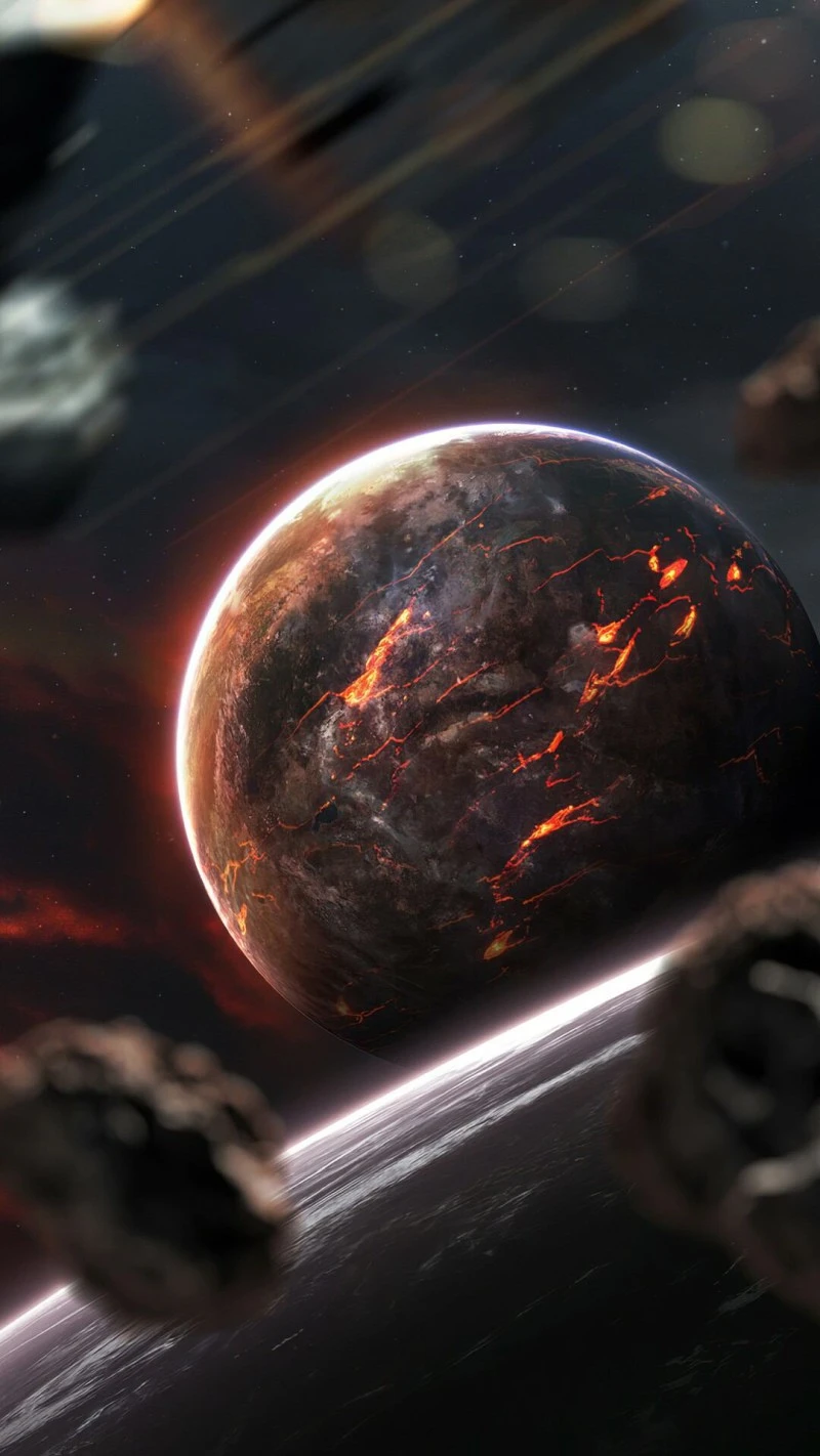 Lava Planet 4K Mobile Wallpaper