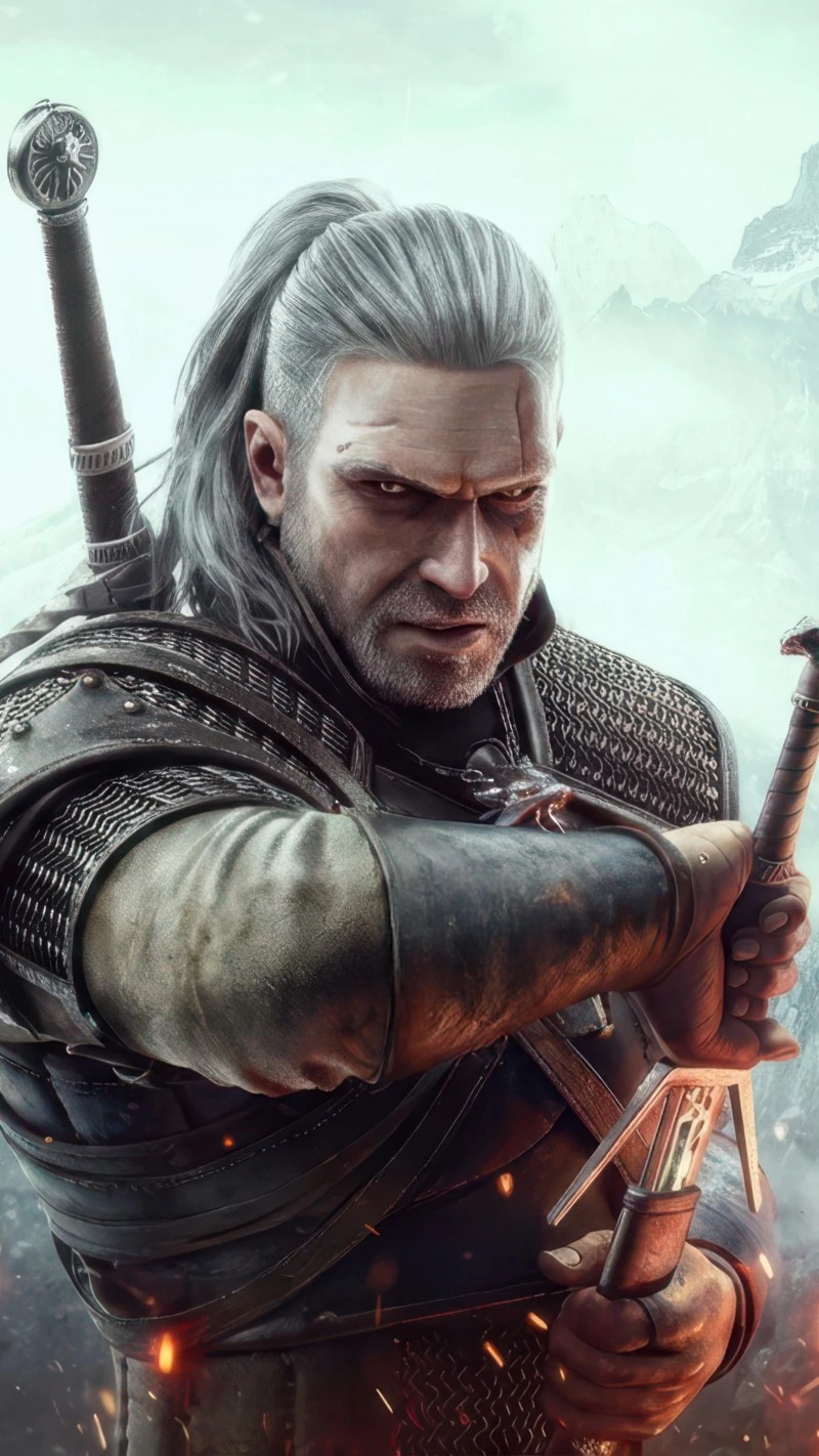 The Witcher 4K Mobile Wallpaper