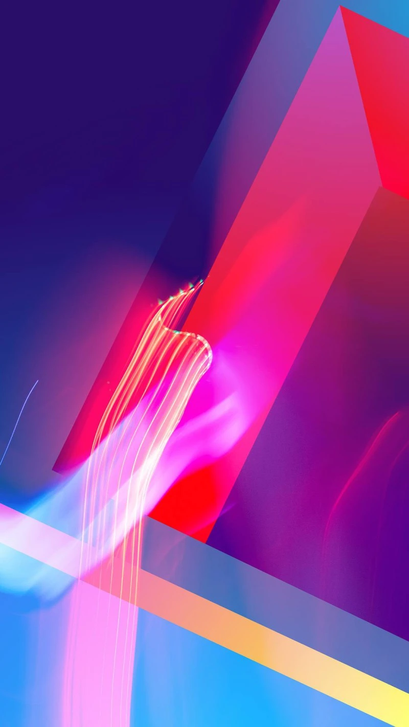Dynamic Light Trails 4K Mobile Wallpaper