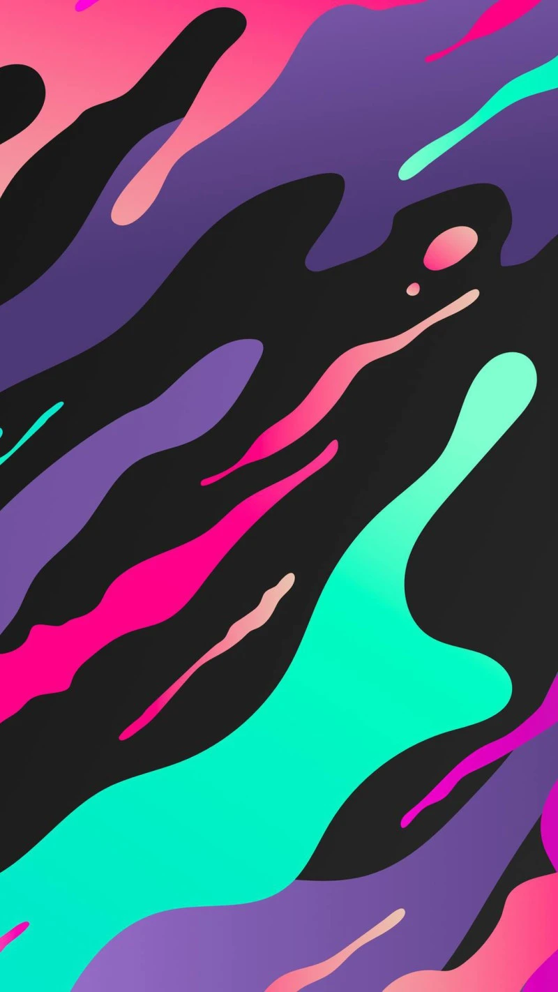 Dynamic Fluid Forms 4K Mobile Wallpaper