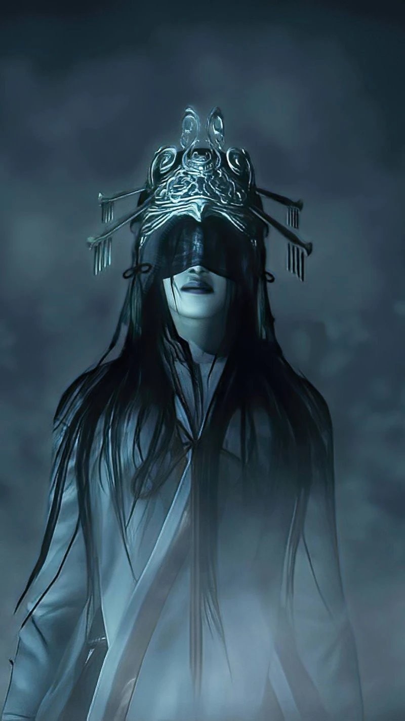Mysterious Figure in a Video Game 4K Mobile Wallpaper