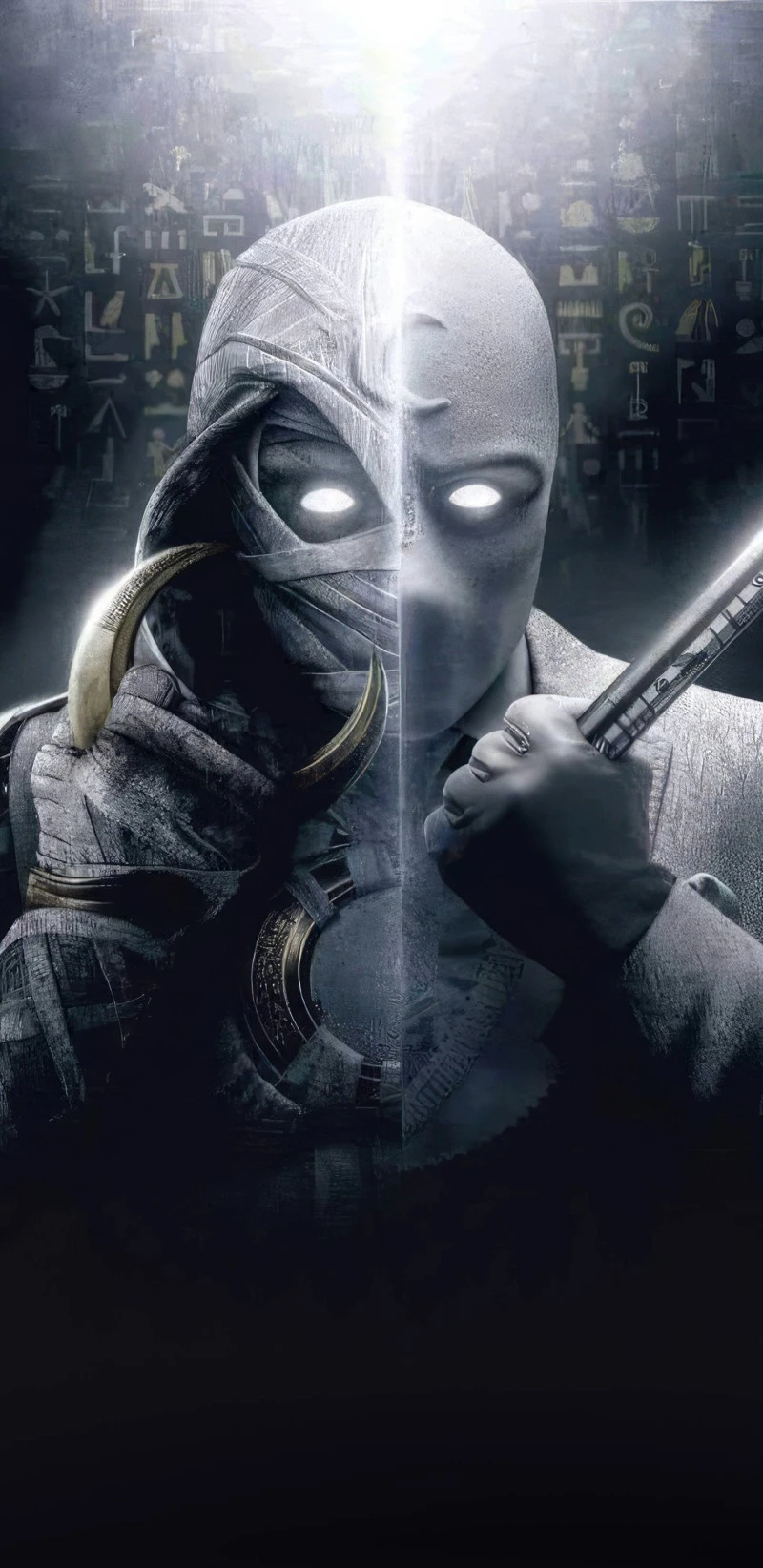 Moon Knight: Dual Identity 4K Mobile Wallpaper