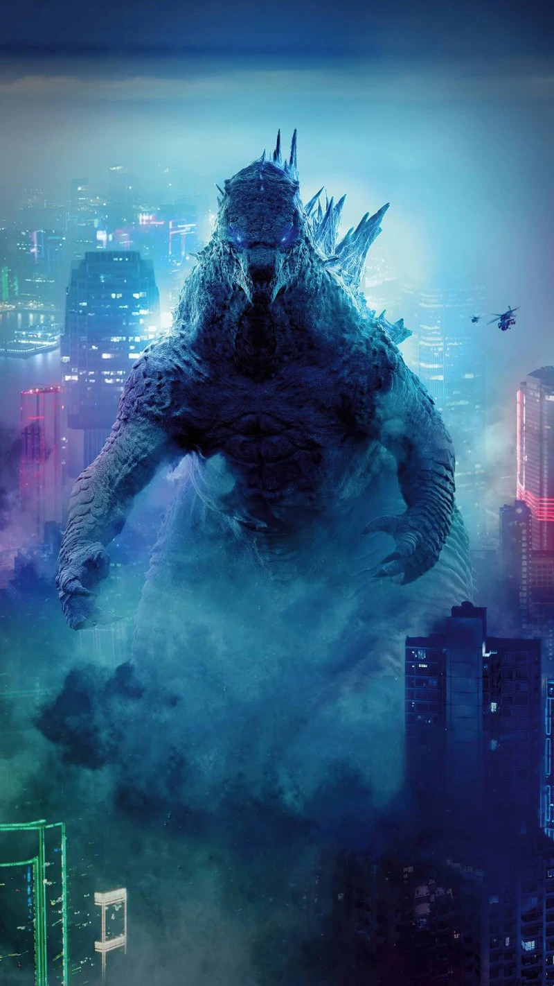 Godzilla in the City 4K Mobile Wallpaper