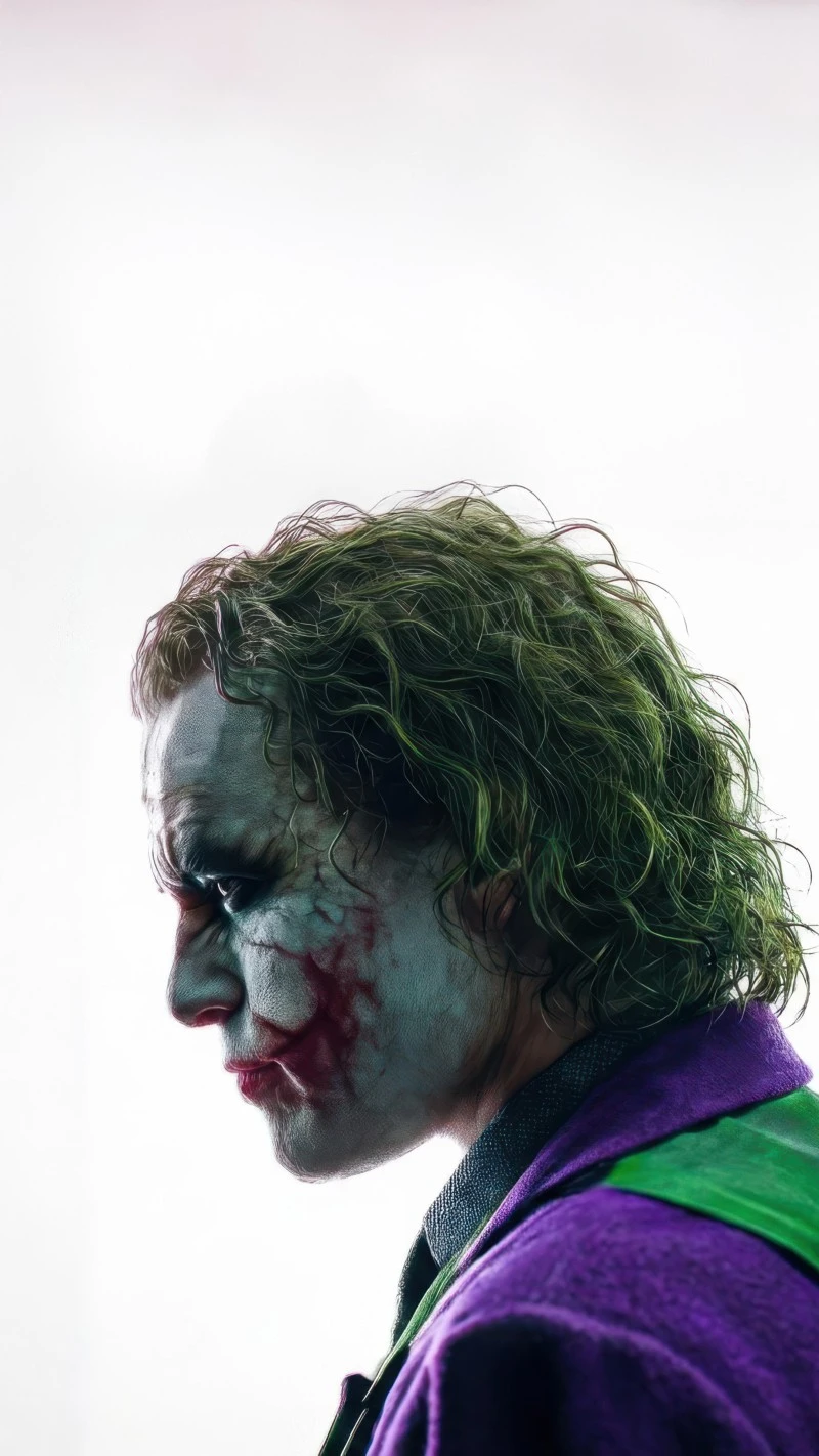 Joker's Side Profile 4K Mobile Wallpaper