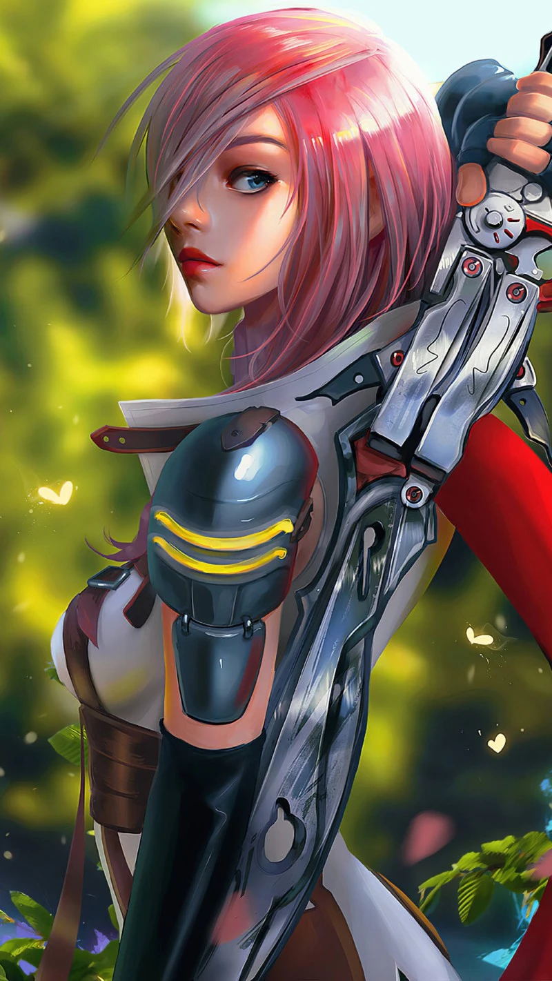 Lightning Farron from Lightning Returns: Final Fantasy XIII 4K Mobile Wallpaper