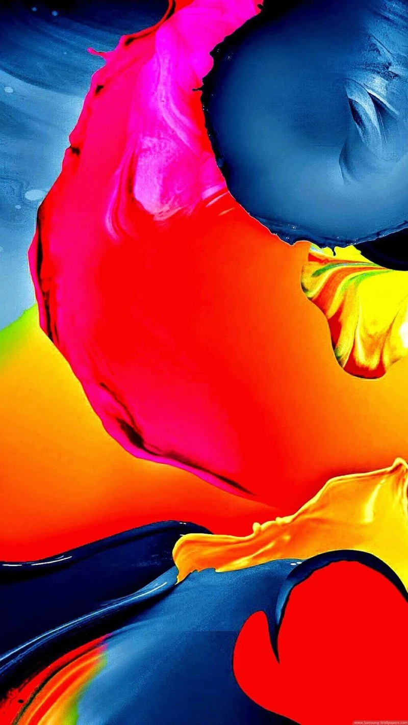 Vibrant Swirls of Color 4K Mobile Wallpaper