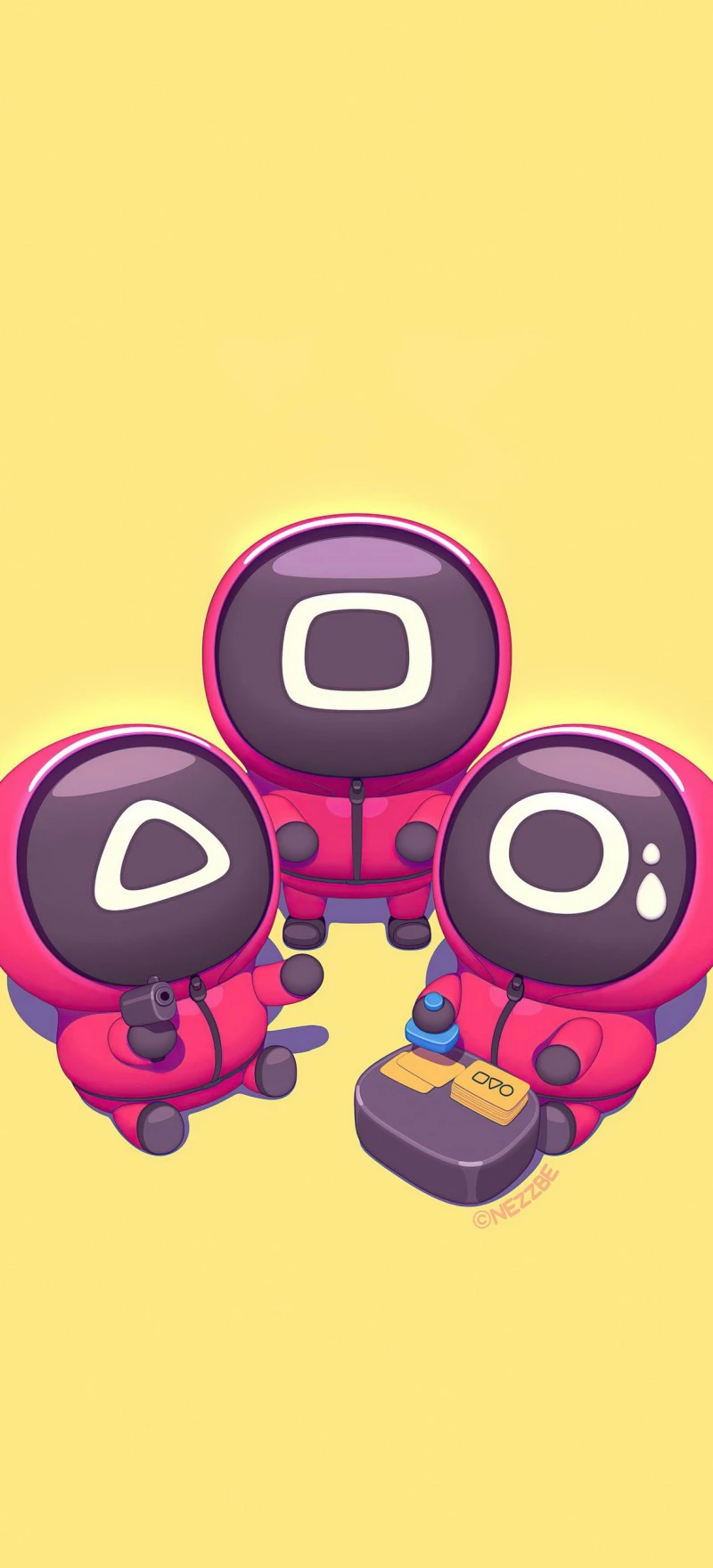 Squid Game: Circle, Triangle, Square 4K Mobile Wallpaper