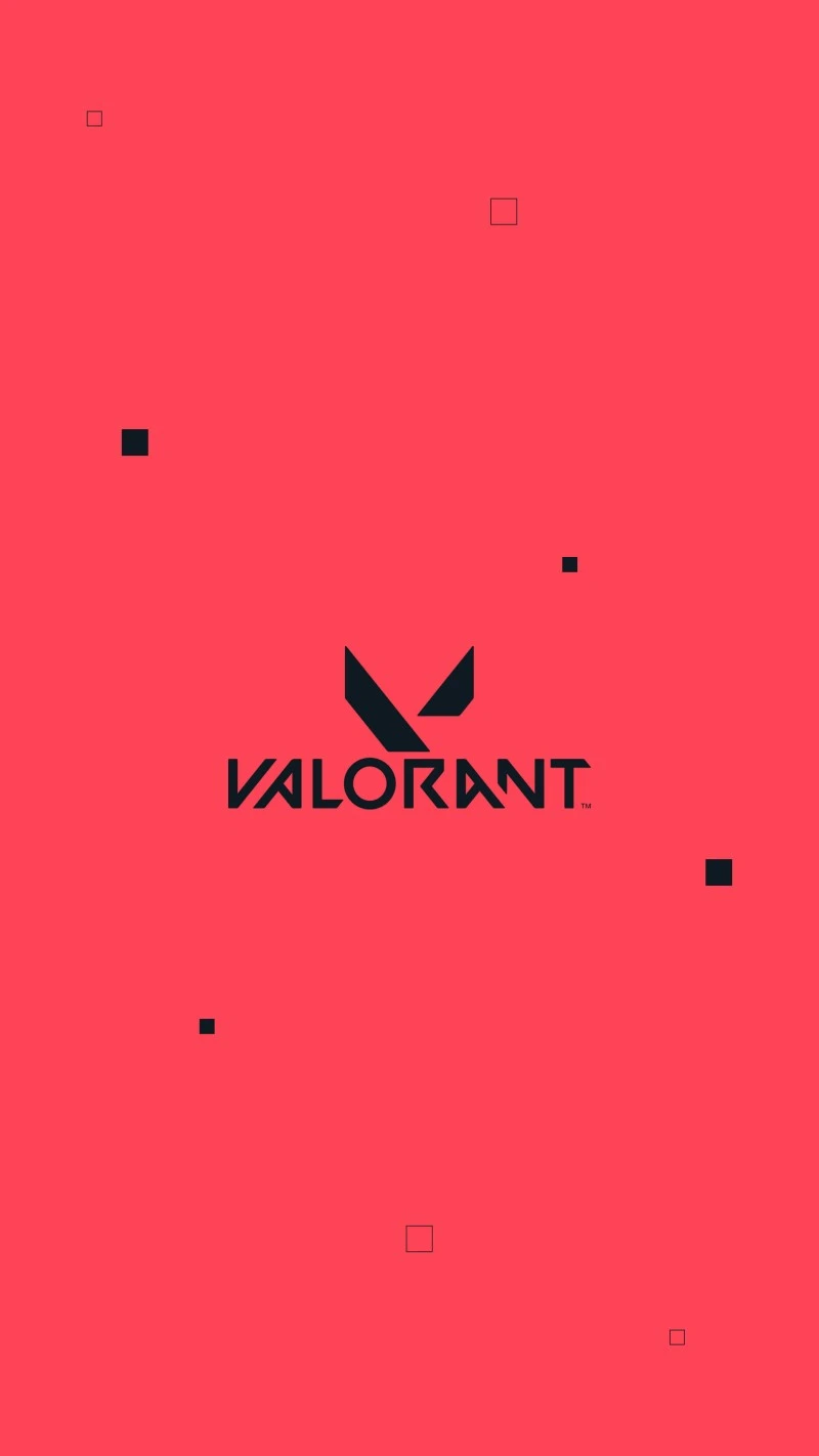 Vibrant Red Valorant Logo Wallpaper for Gamers and Fans 4K Mobile Wallpaper