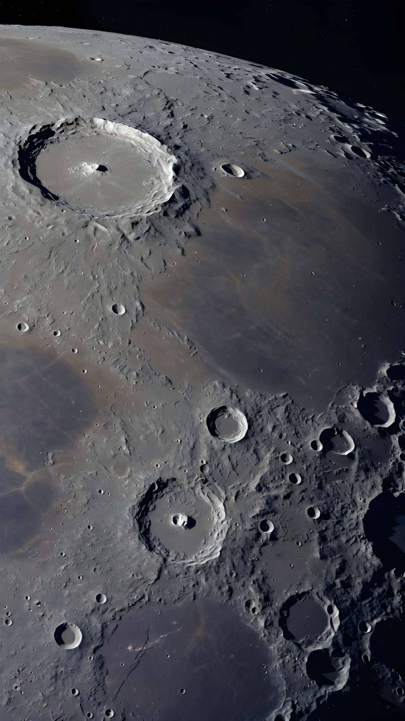 Moon's Surface Details 4K Moon Wallpaper