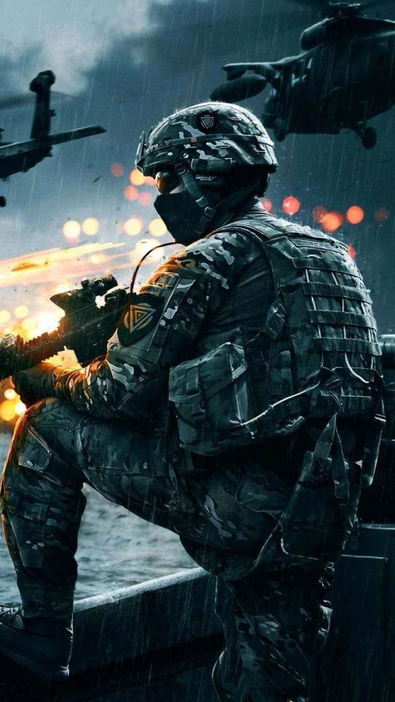 Battlefield Soldier 4K Mobile Wallpaper