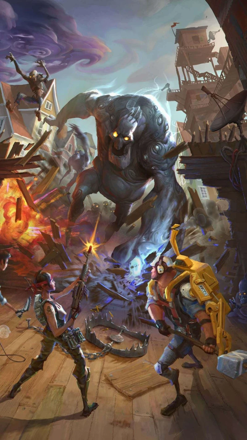 Fortnite Epic Battle Scene 4K Mobile Wallpaper