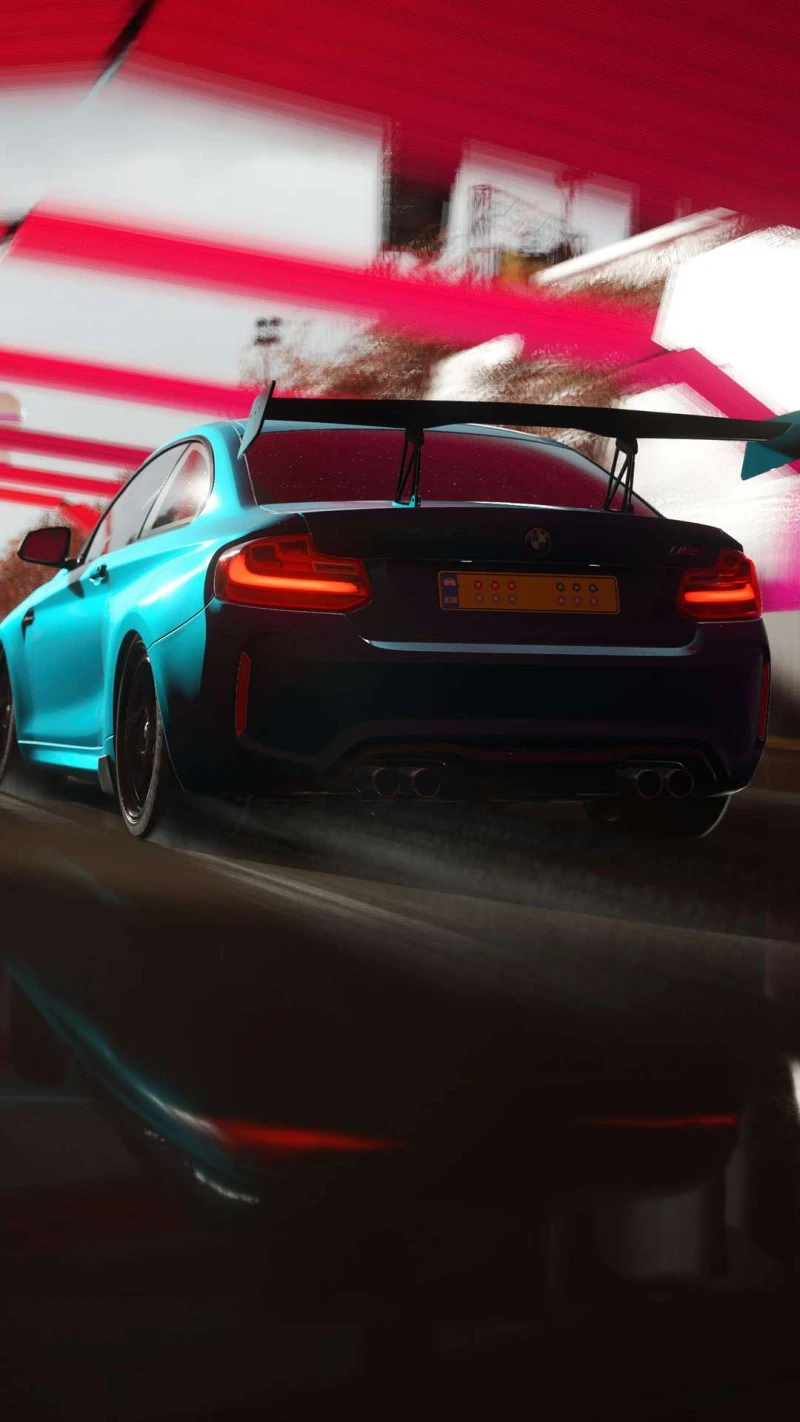 BMW M2 CS Drifting 4K Mobile Wallpaper