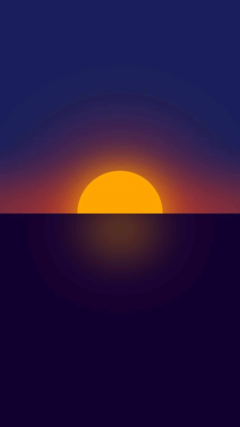 Sunset over the Ocean 4K Mobile Wallpaper
