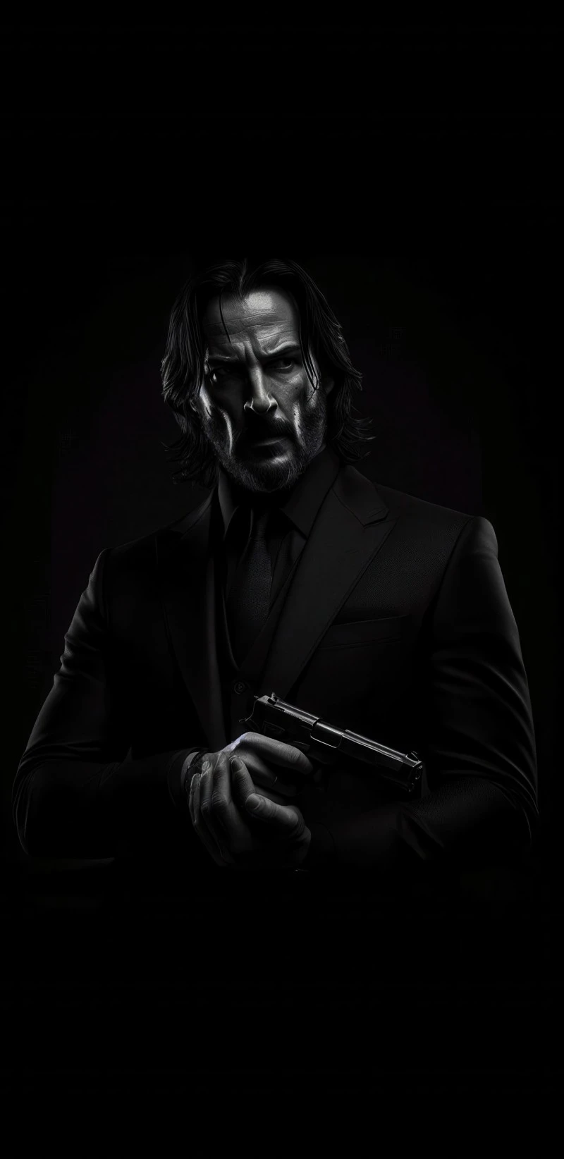 Keanu Reeves - The Gunman 4K Mobile Wallpaper