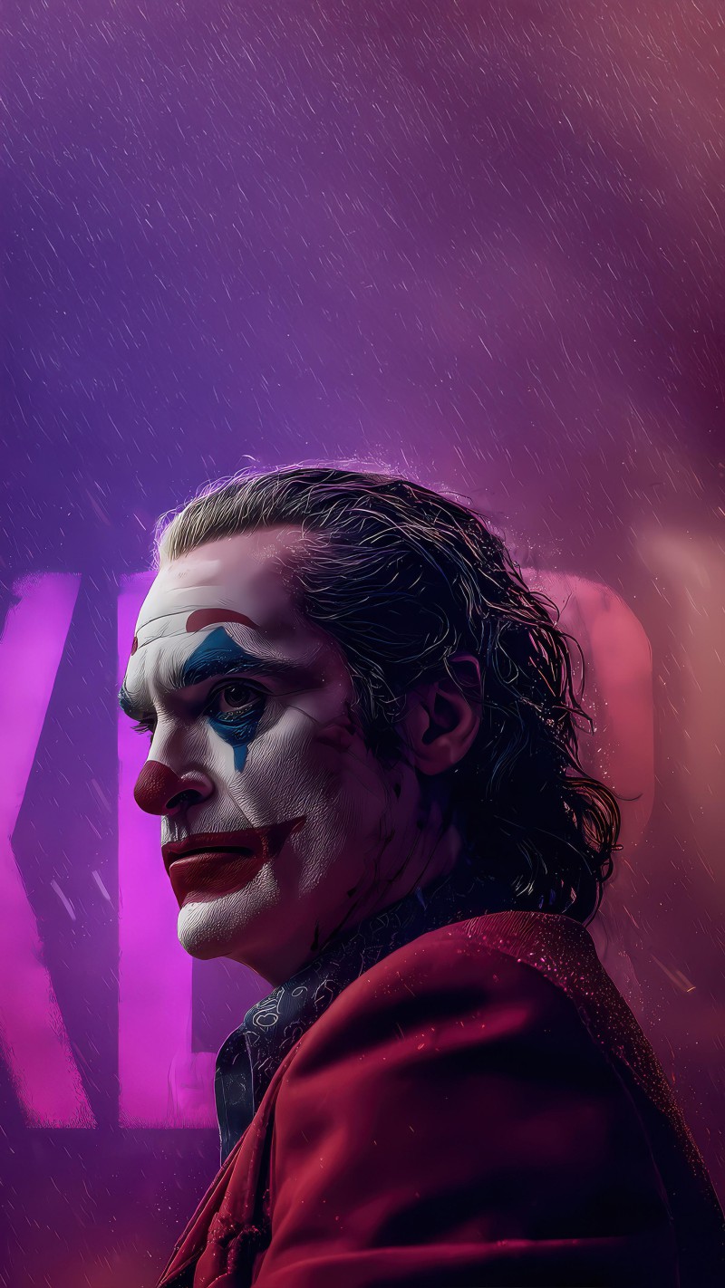 4K mobile wallpaper Joker's Sinister Smile - high resolution for Android and iPhone