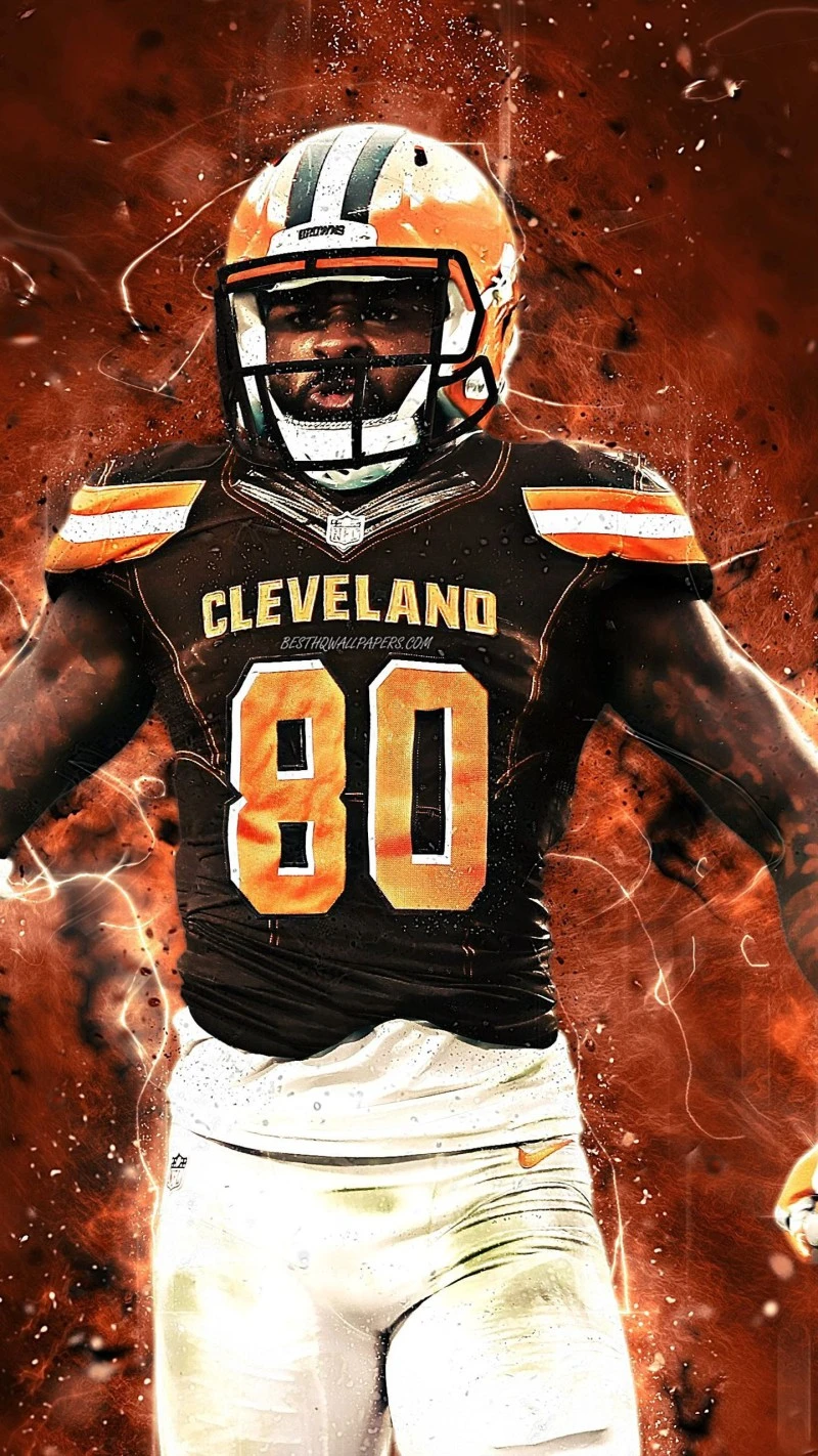 David Njoku - Cleveland Browns 4K Mobile Wallpaper