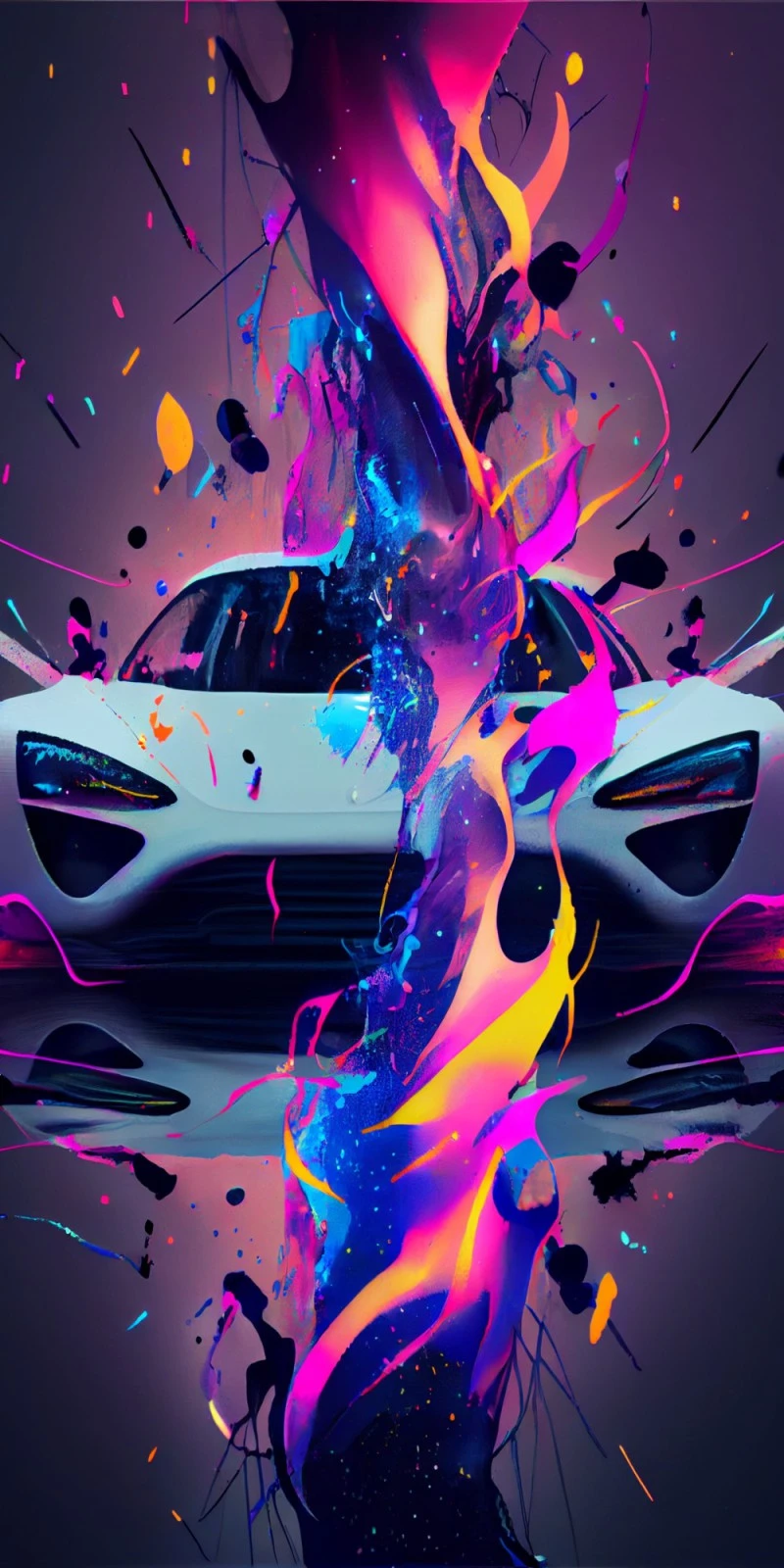 Speed and Color 4K Mobile Wallpaper