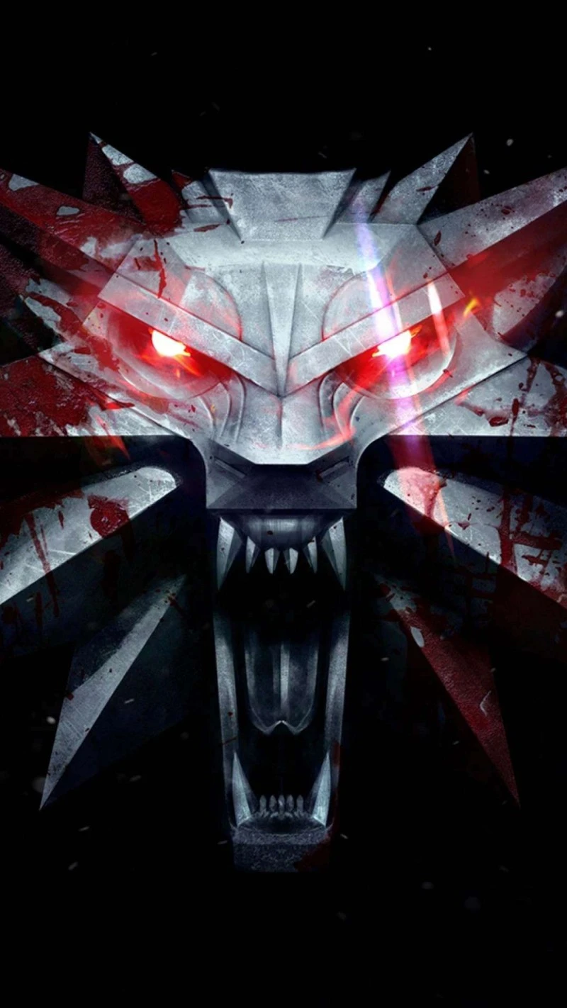 Geralt of Rivia's Wolf School Medallion 4K Mobile Wallpaper