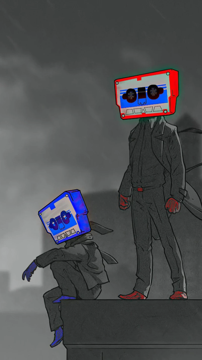 Cassette Companions 4K Mobile Wallpaper