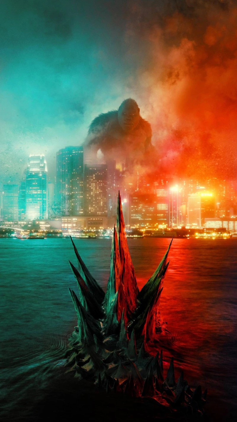 Kong vs. Godzilla 4K Mobile Wallpaper