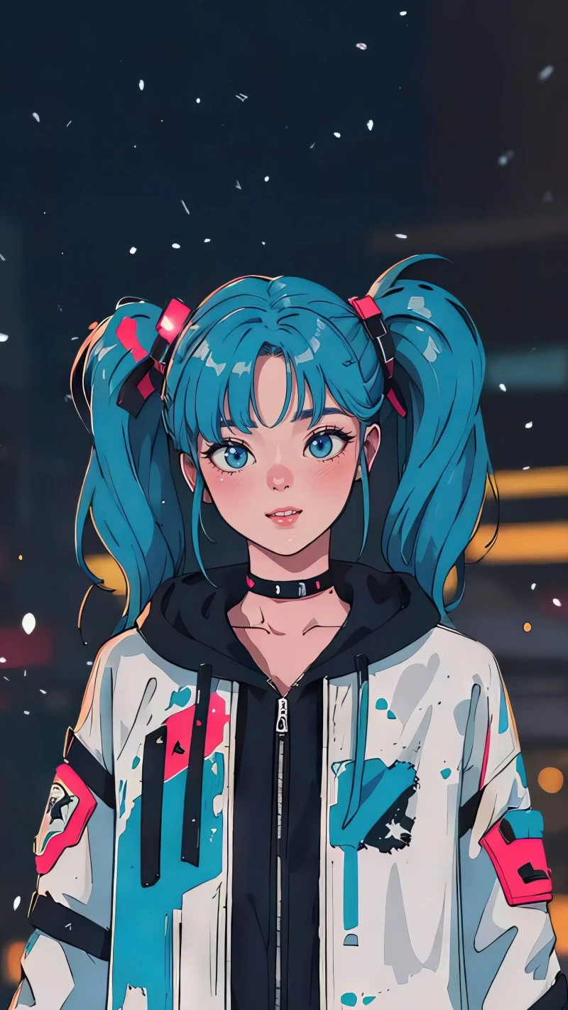 Cyberpunk Chic 4K Mobile Wallpaper
