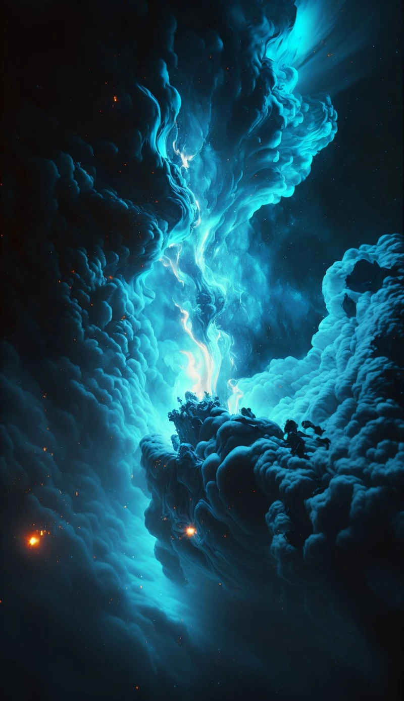 Celestial Storm 4K Mobile Wallpaper