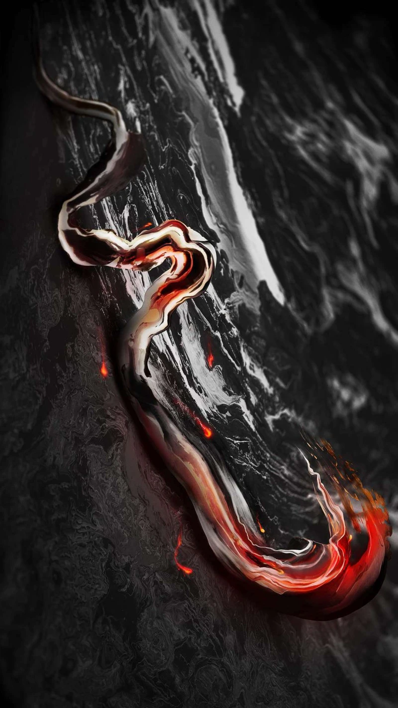 Molten River 4K Mobile Wallpaper