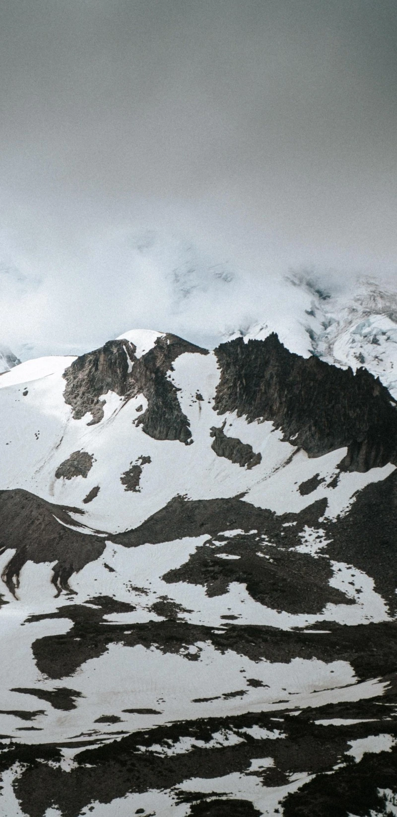 Snow-capped Mountain Peak 4K Mobile Wallpaper