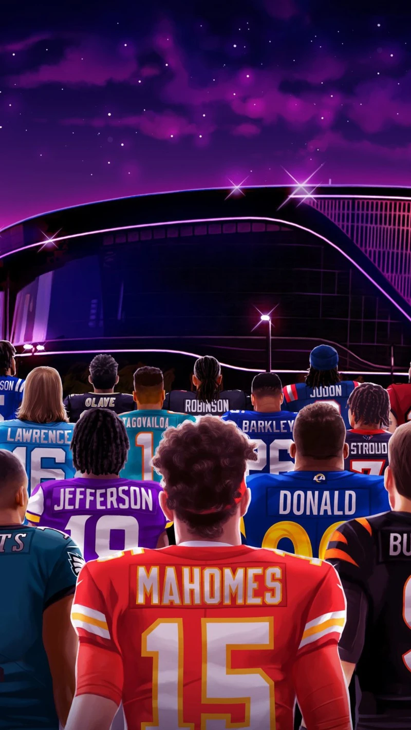 NFL Super Bowl Players 4K Mobile Wallpaper