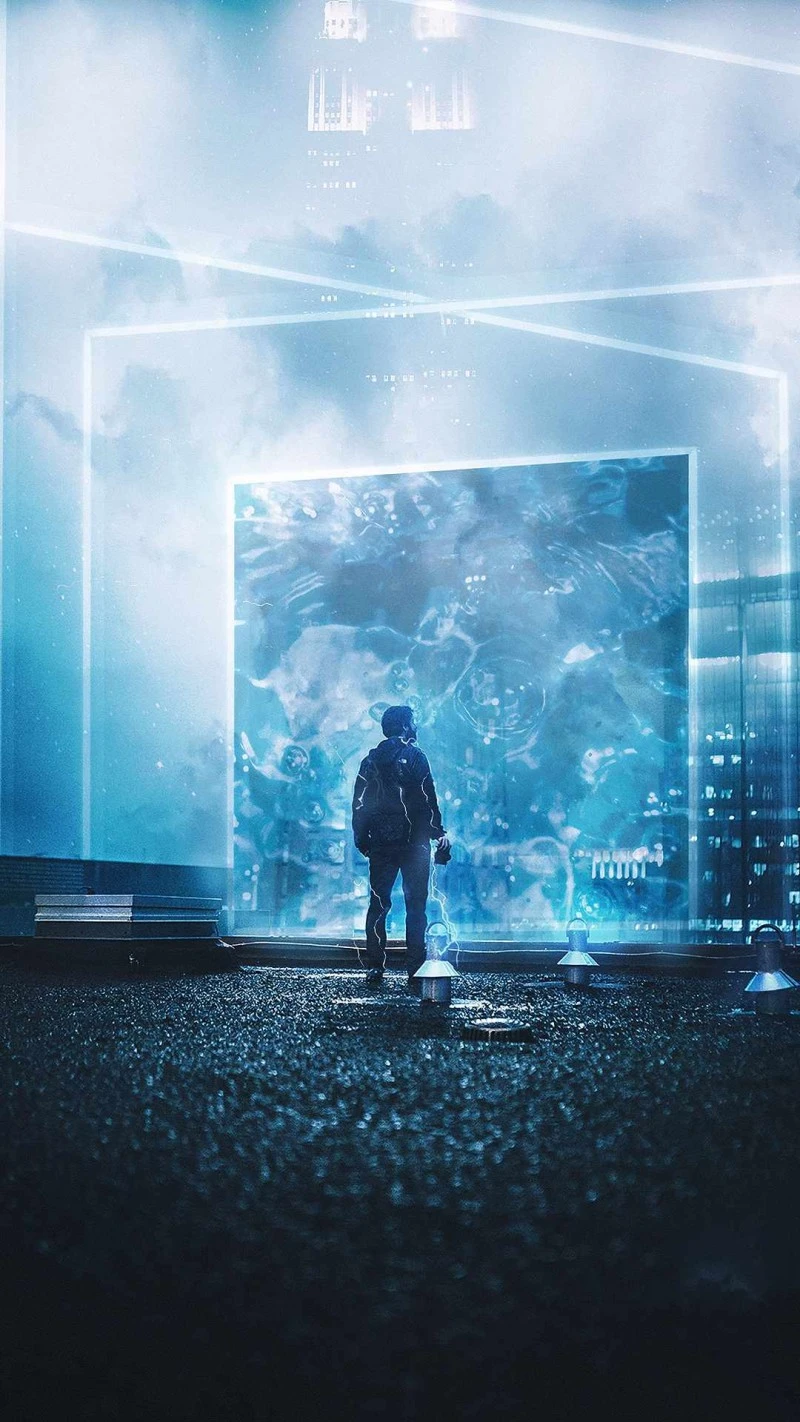 Digital Portal 4K Mobile Wallpaper