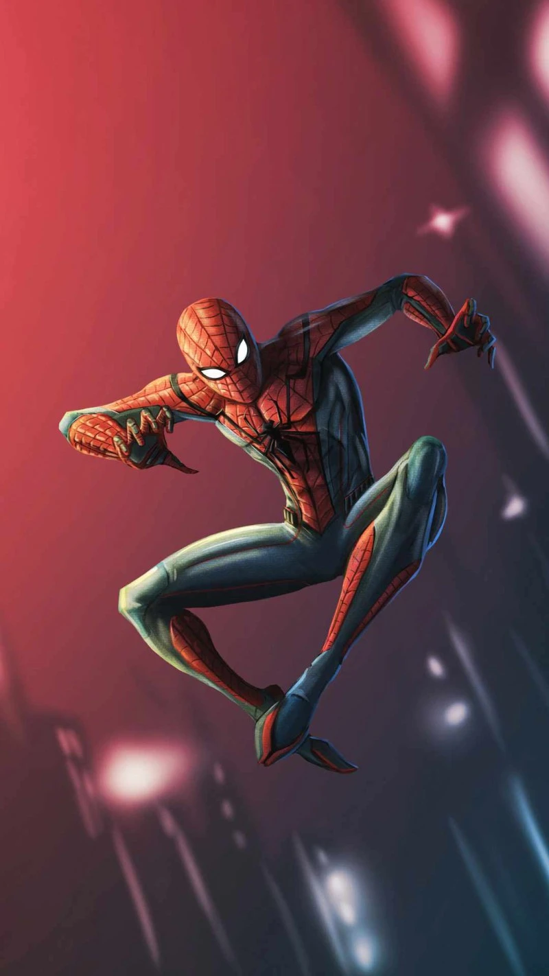 Spider-Man Leap 4K Mobile Wallpaper
